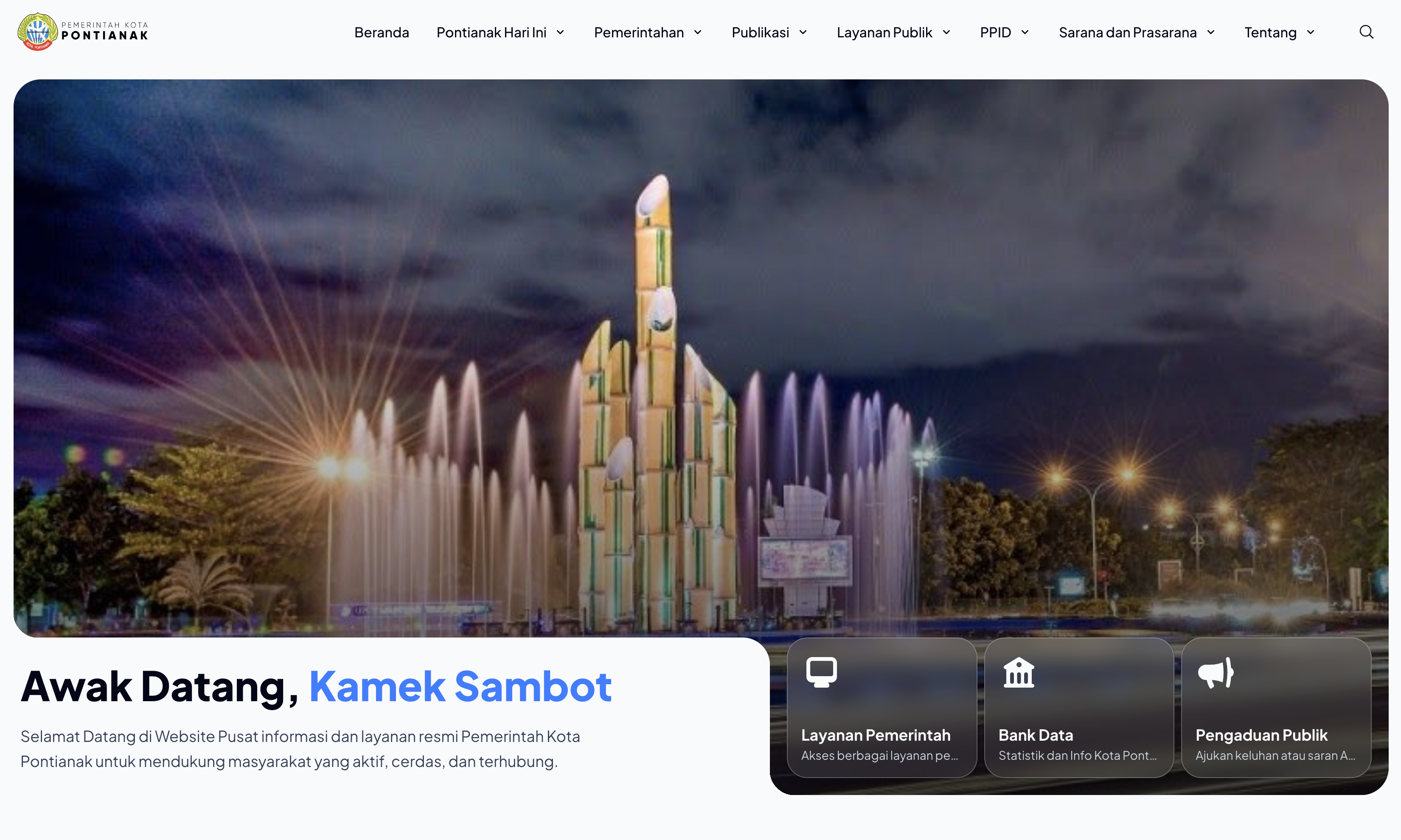 Thumbnail for Redesign Kota Pontianak Government Website